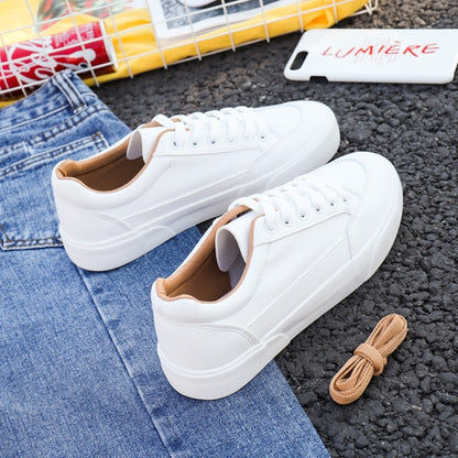Leather Spring Casual Flat Sneakers
