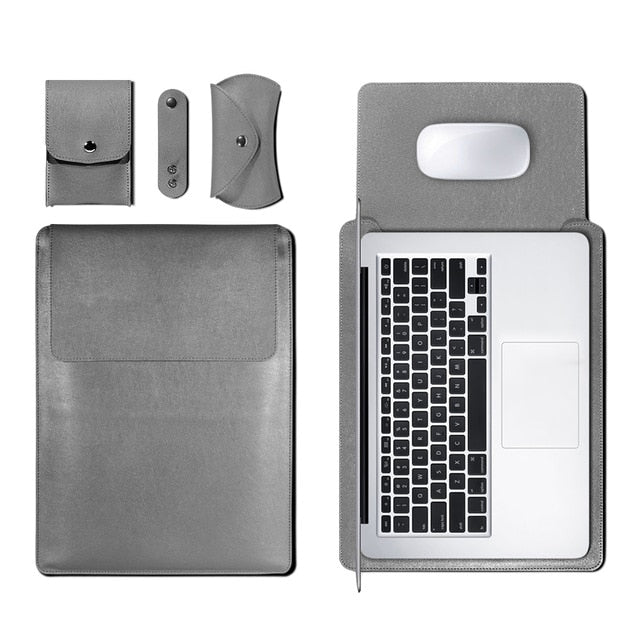 PU Leather Sleeve Bag Case For Laptop