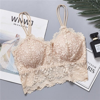 Push Up Wireless Lace Bra