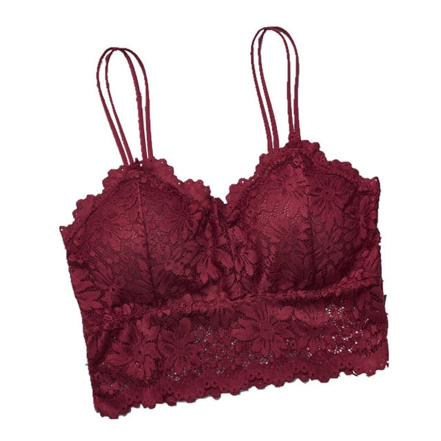 Push Up Wireless Lace Bra
