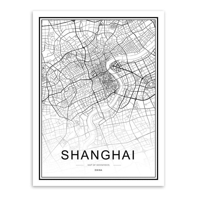 City Map Wall Art Picture