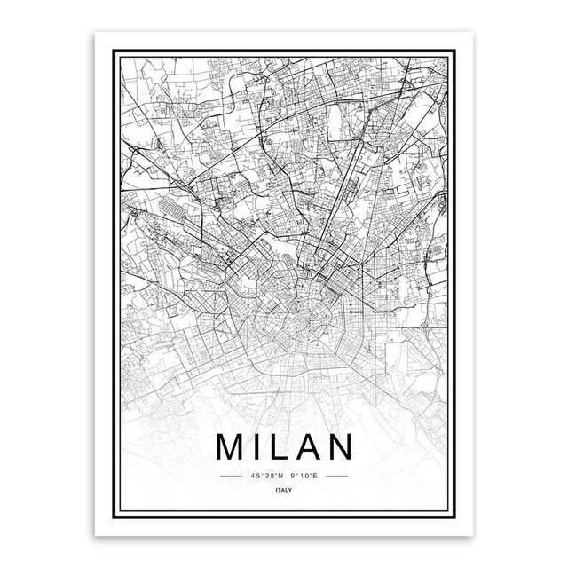 City Map Wall Art Picture