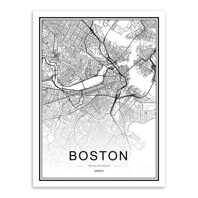 City Map Wall Art Picture