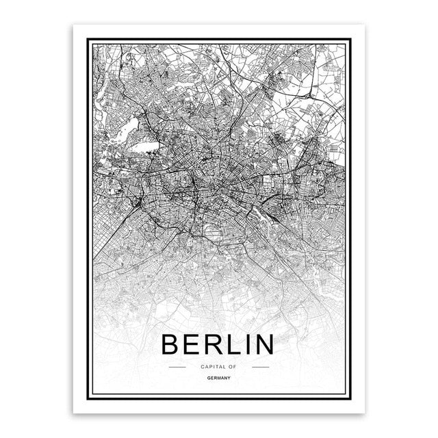 City Map Wall Art Picture