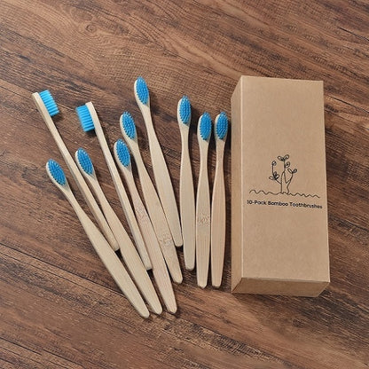 Mixed Color Eco Friendly wooden Toothbrush