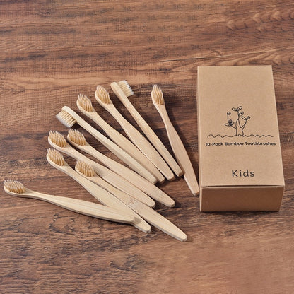 Mixed Color Eco Friendly wooden Toothbrush