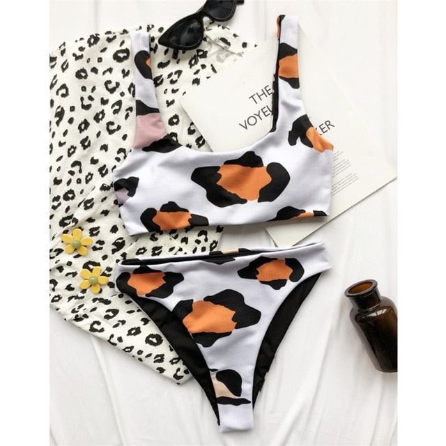 Cow Print Swimsuit