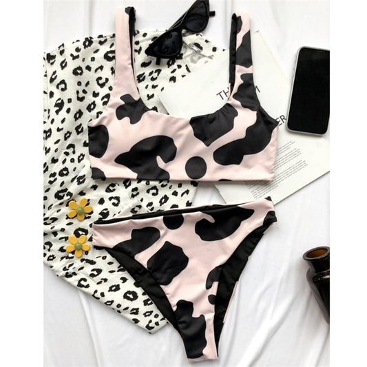 Cow Print Swimsuit