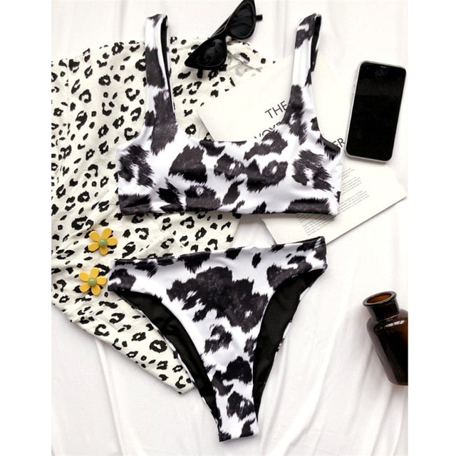 Cow Print Swimsuit