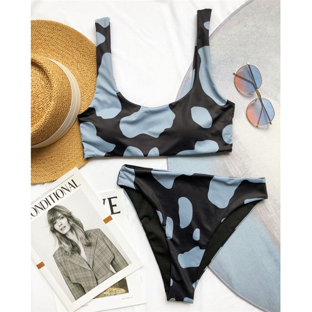 Cow Print Swimsuit