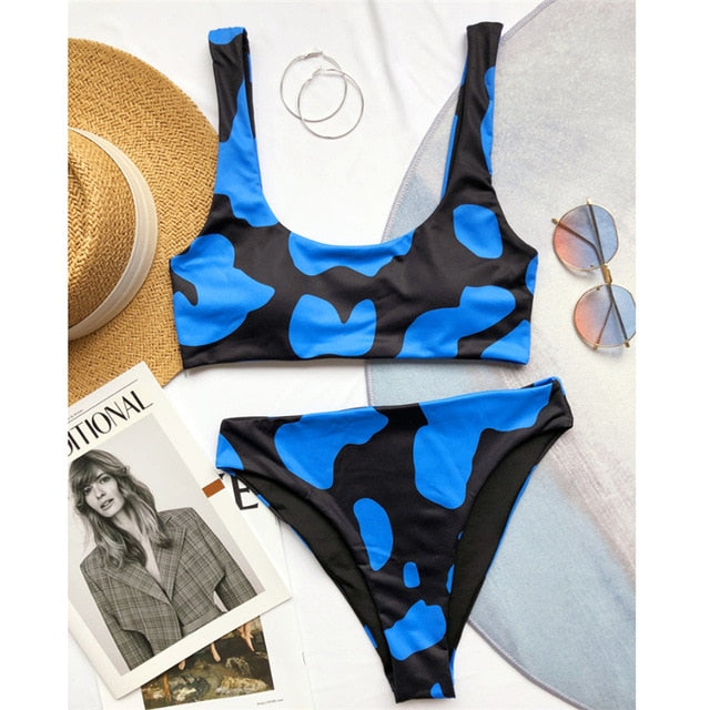 Cow Print Swimsuit
