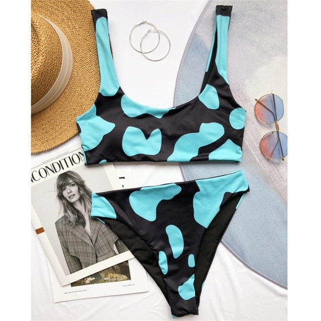 Cow Print Swimsuit